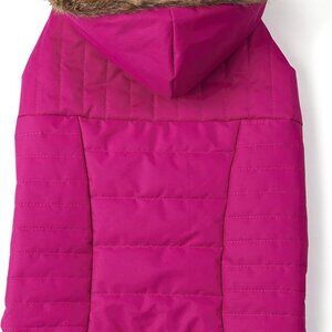 Eddie Bauer Chinook Hooded Pet Parka – Fuchsia – Size L